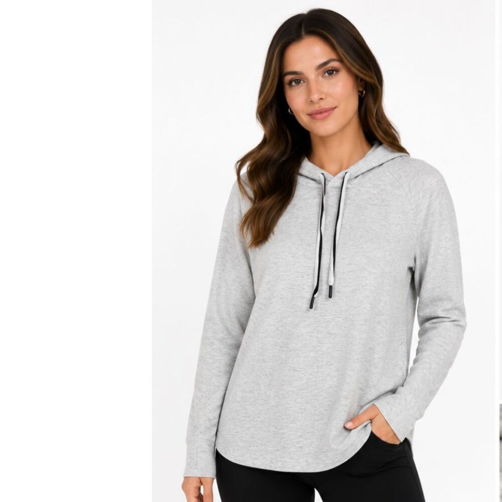DSG Lightweight Gray Hoodie Women’s Small Athleisure Pullover Soft Stretch